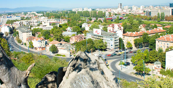 Пловдив, вид сверху